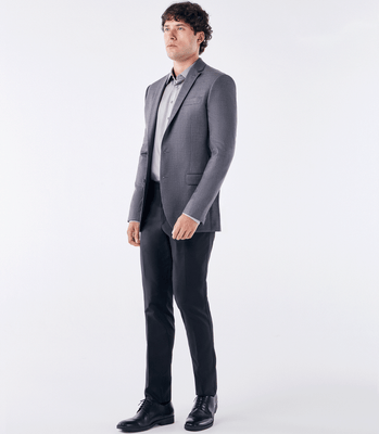 Blazer Alfaiataria Trabalhado Super 150s Cinza thumbnail 2