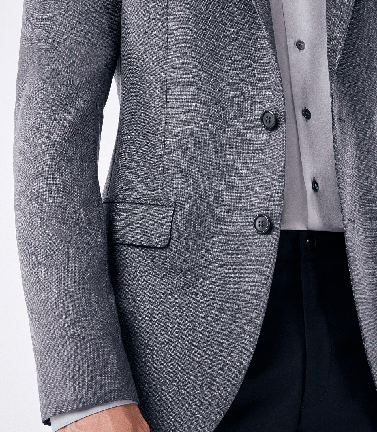 Blazer Alfaiataria Trabalhado Super 150s Cinza – slide 5