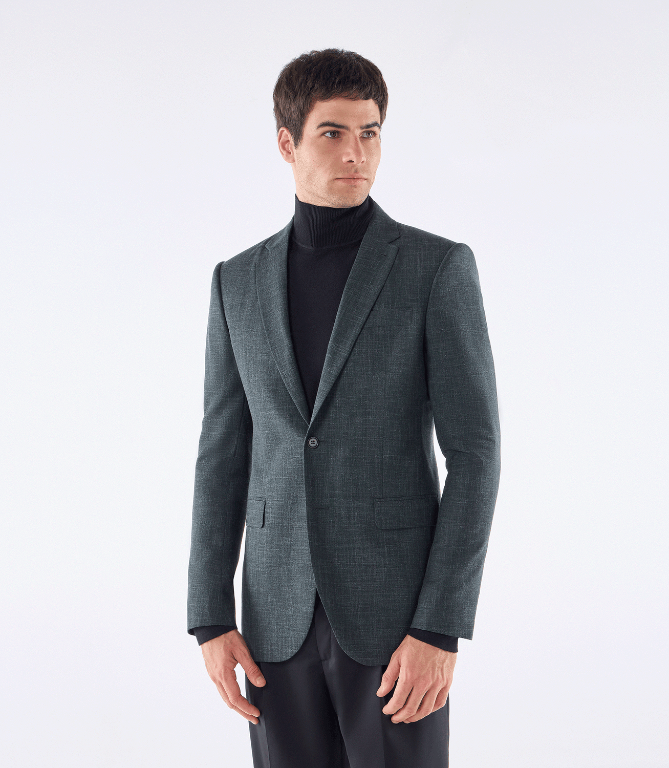 Blazer Alfaiataria Meio Forro Super 120s Verde – slide 3