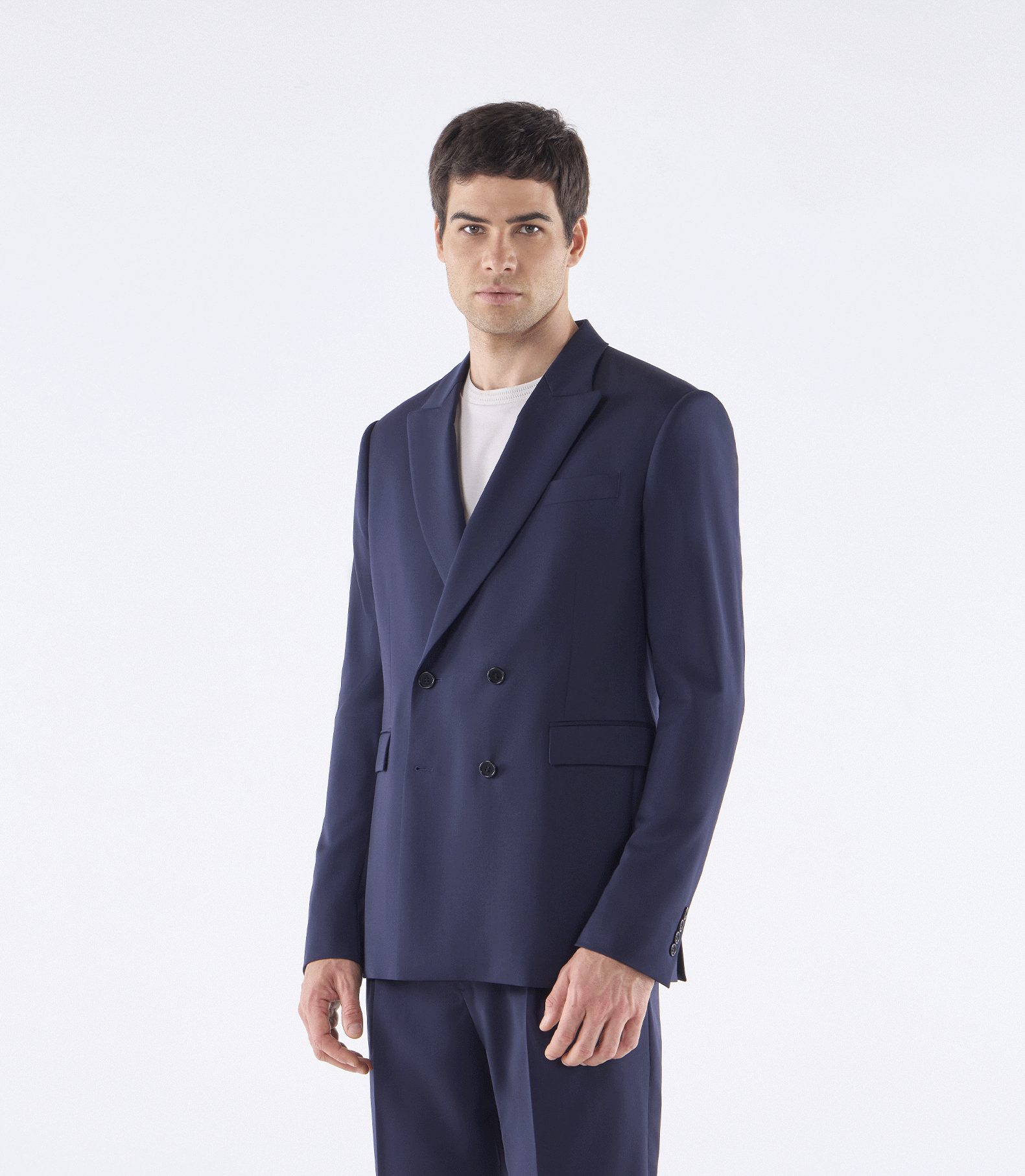 Blazer Jaquetão Alfaiataria Lã Super 120s Azul