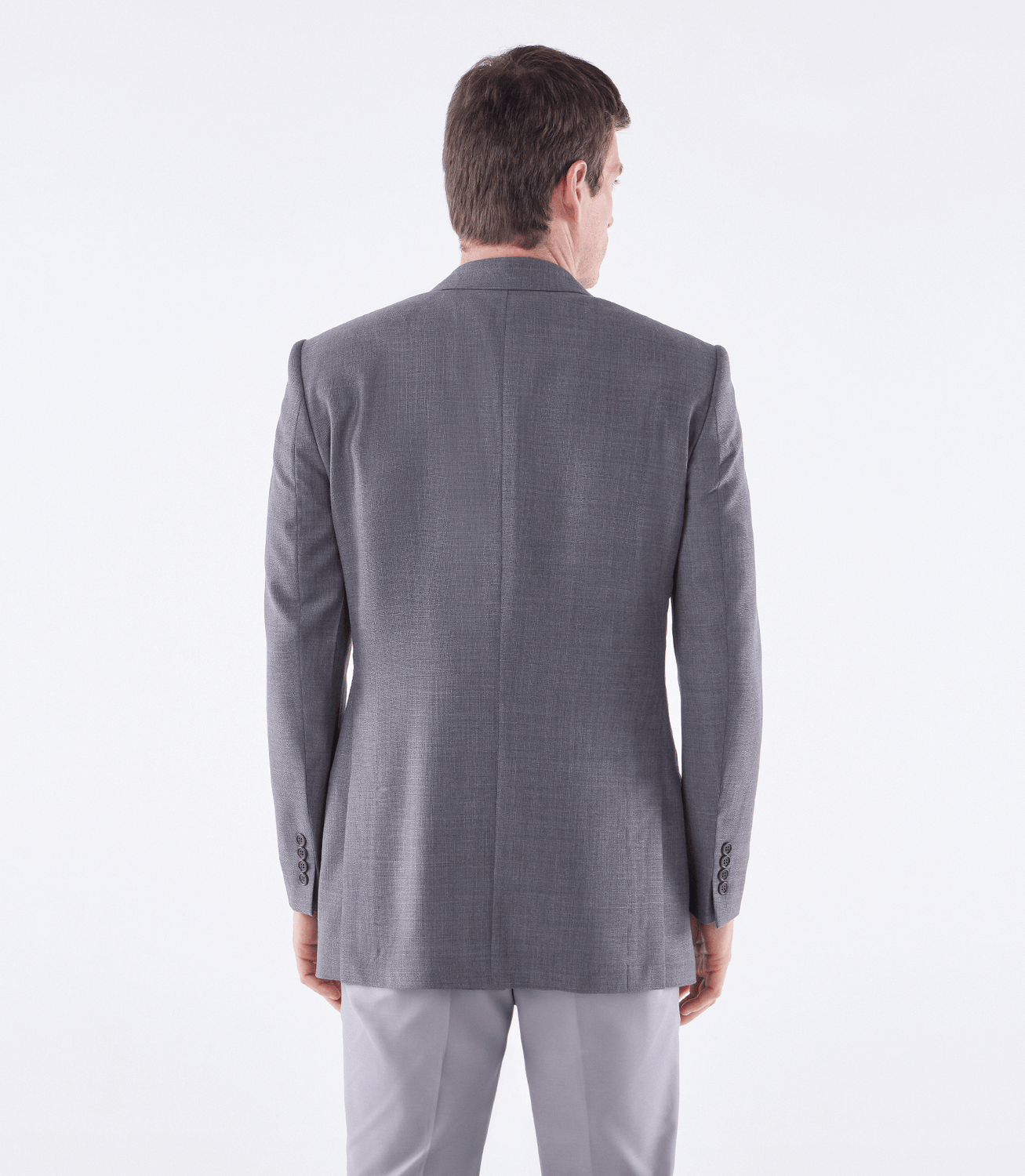 Blazer Alfaiataria Meio Forro Super 130s Cinza – slide 3
