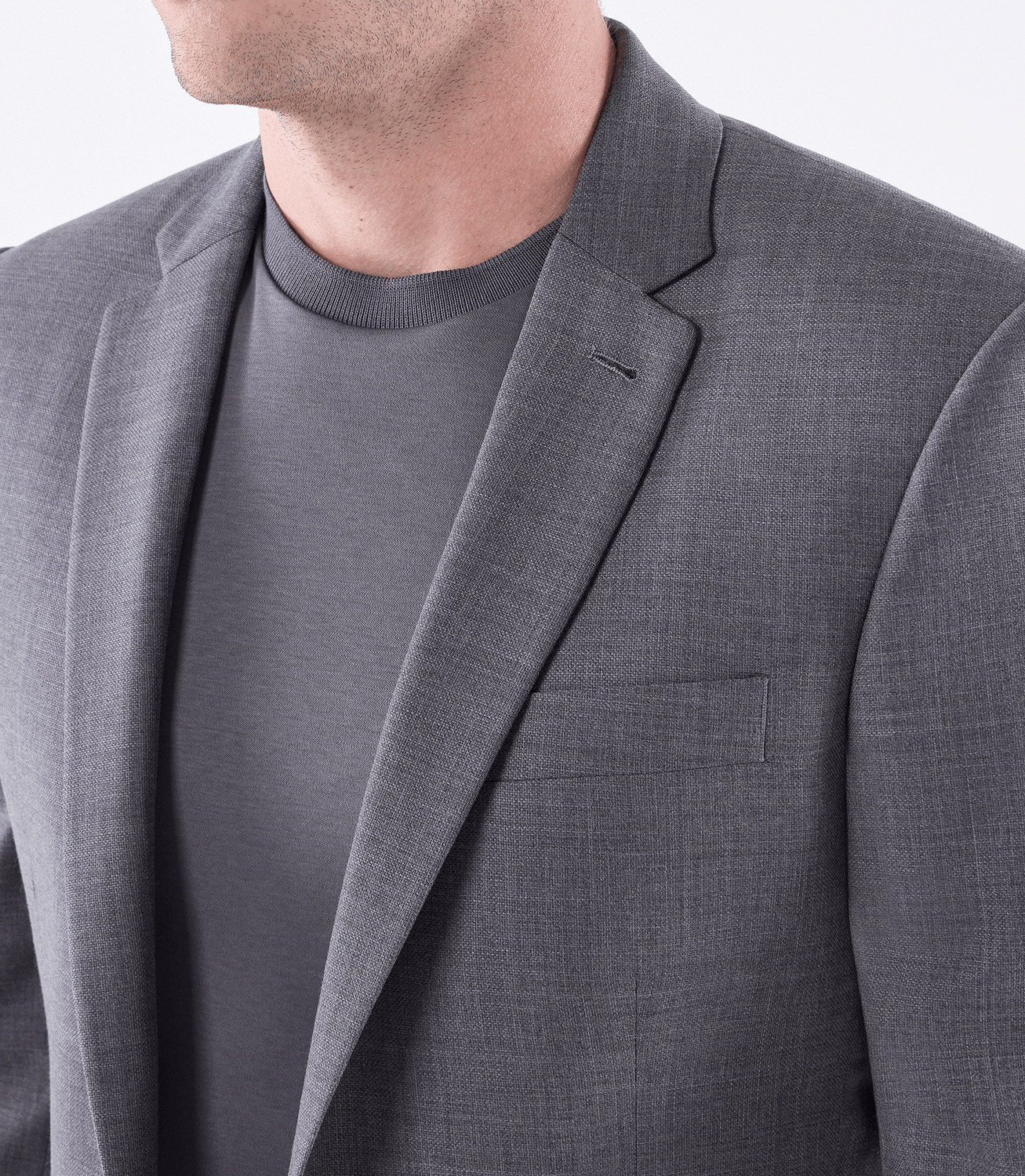 Blazer Alfaiataria Meio Forro Super 130s Cinza – slide 4