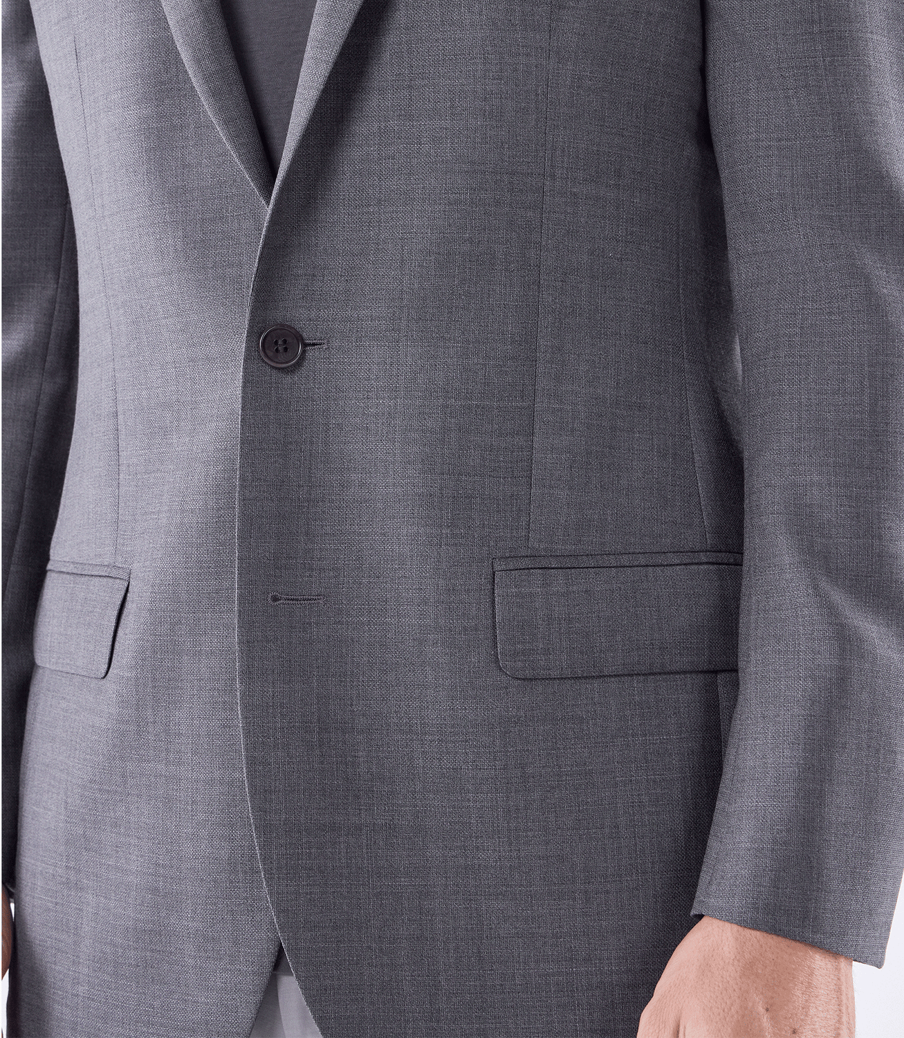 Blazer Alfaiataria Meio Forro Super 130s Cinza – slide 5