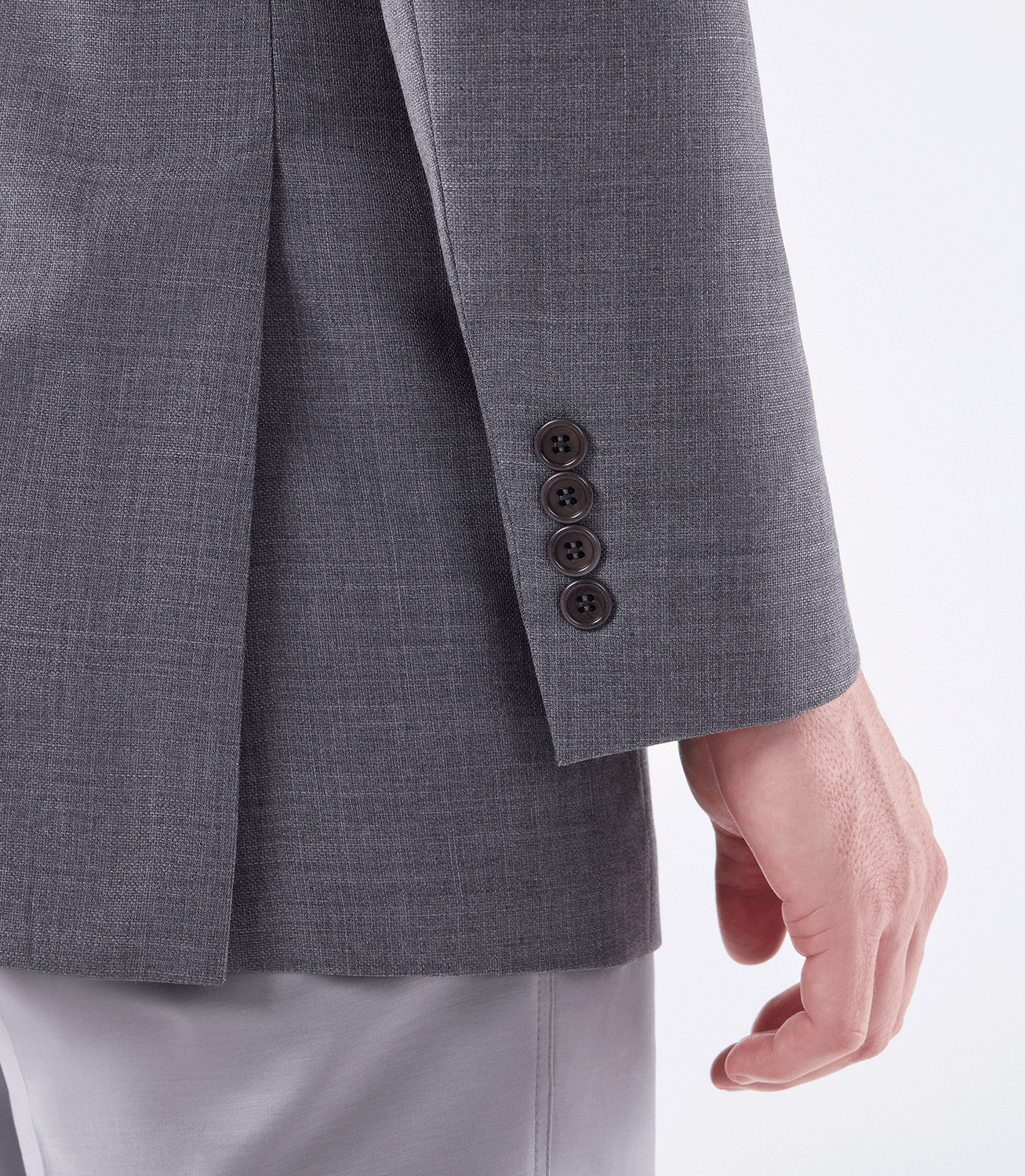 Blazer Alfaiataria Meio Forro Super 130s Cinza – slide 6