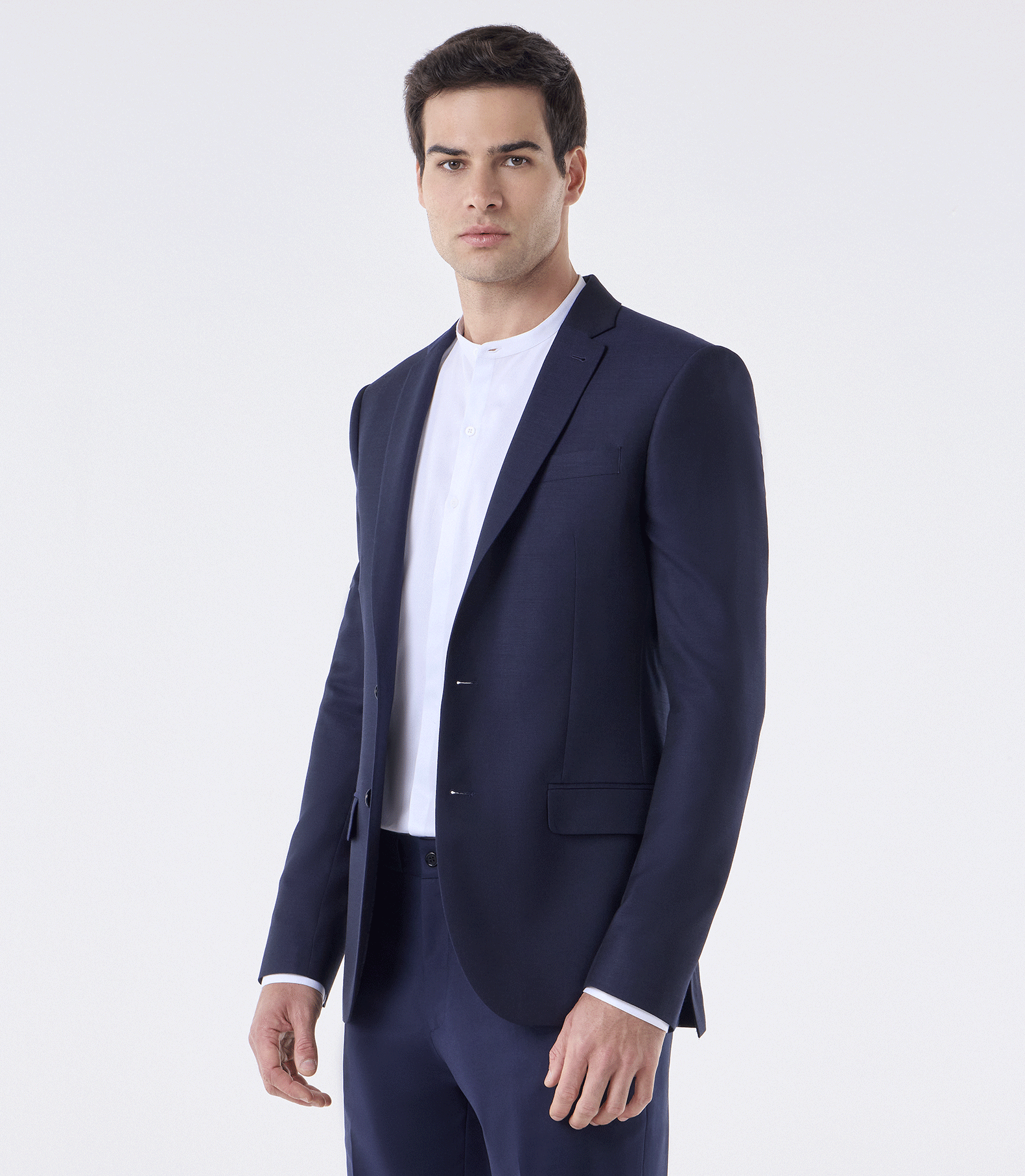 Blazer Alfaiataria Meio Forro Super 130s Azul