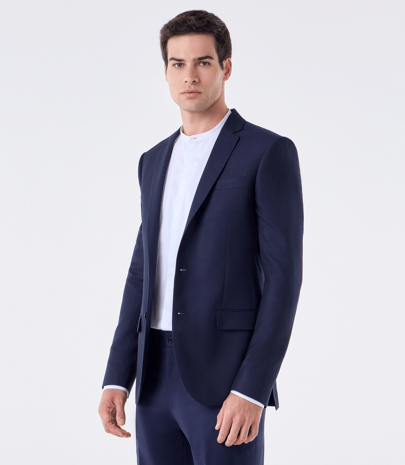 Blazer Alfaiataria Meio Forro Super 130s Azul – slide 1