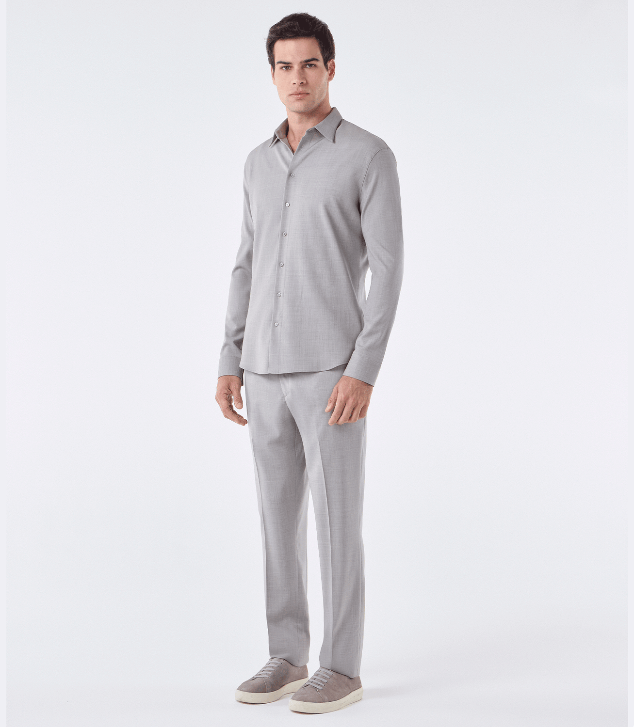 Calça Tailor Air Cadarço Lã Super 120s Bege – slide 2