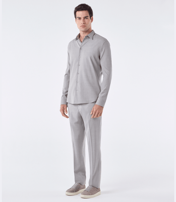 Calça Tailor Air Cadarço Lã Super 120s Bege thumbnail 2