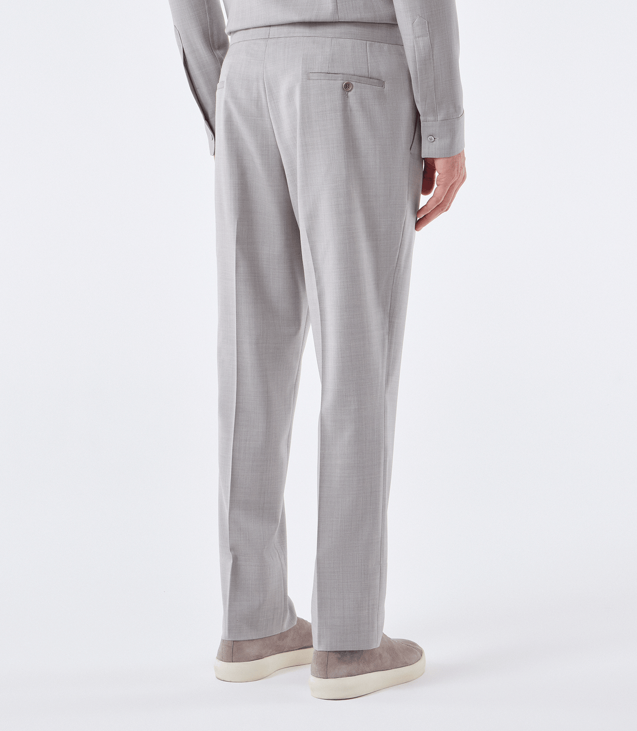 Calça Tailor Air Cadarço Lã Super 120s Bege – slide 3