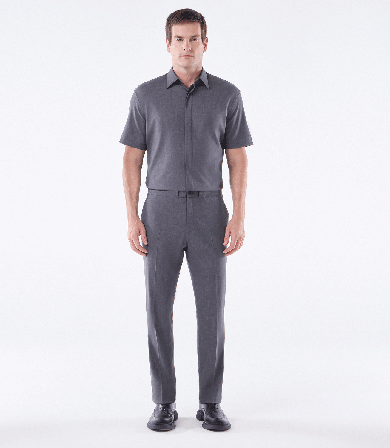 Calça Cadarço Reversível Lã Super 130s Cinza – slide 2