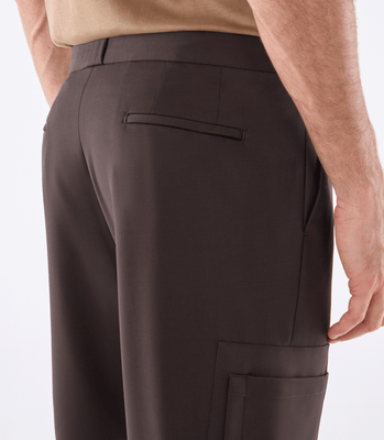 Calça Bolso Tailor Air Marrom thumbnail 6
