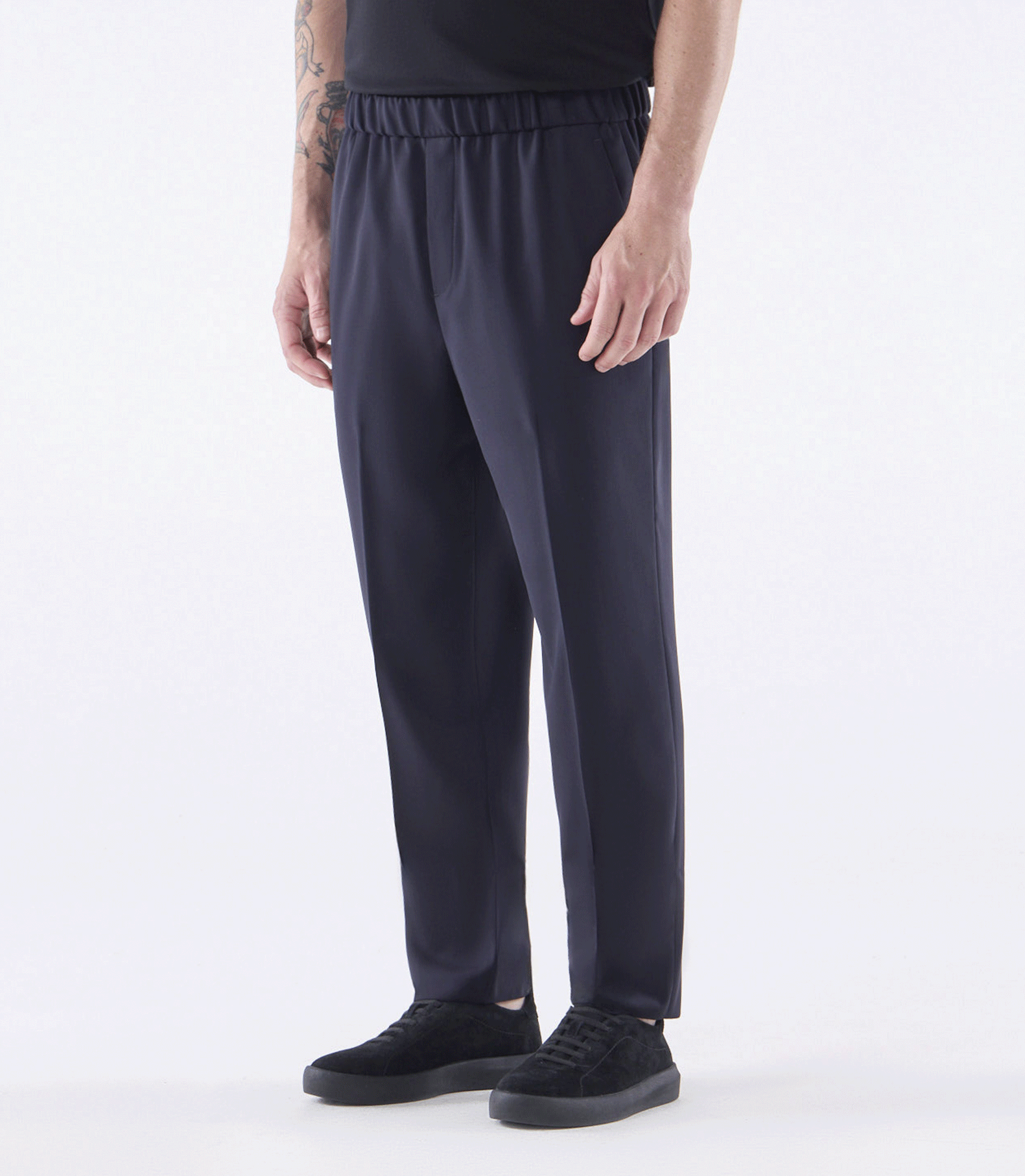 Calça Tailor Air Cós Elástico Super 120s Azul