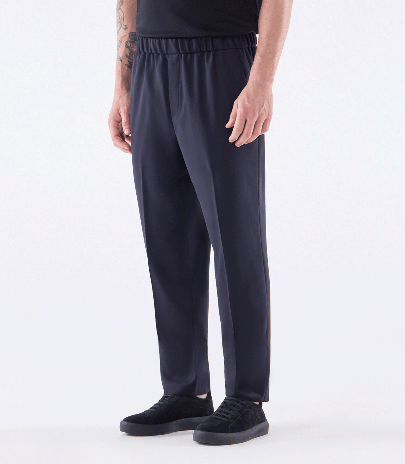 Calça Tailor Air Cós Elástico Super 120s Azul – slide 1