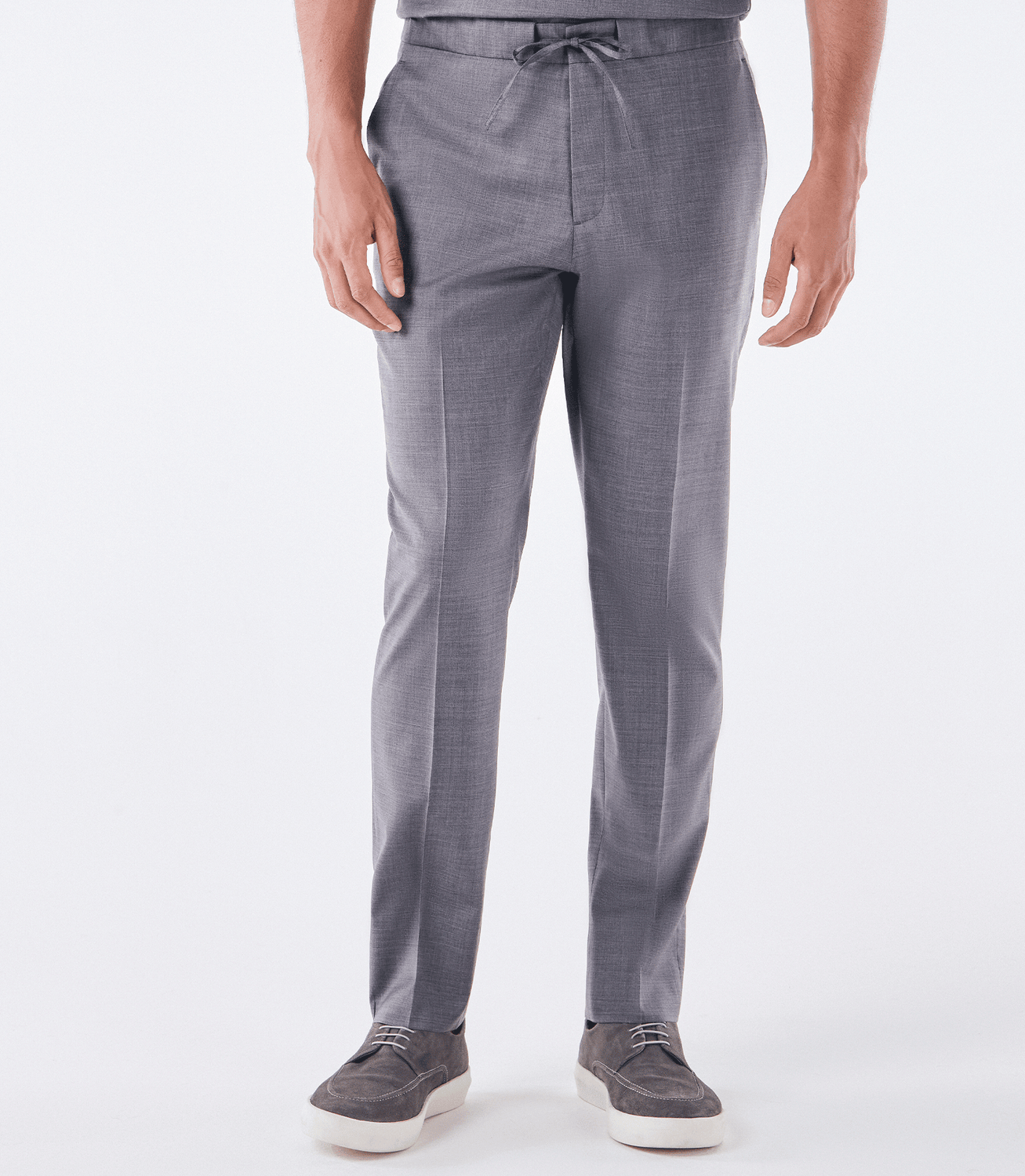 Calça Tailor Air Active Cadarço Super 120s Cinza – slide 1