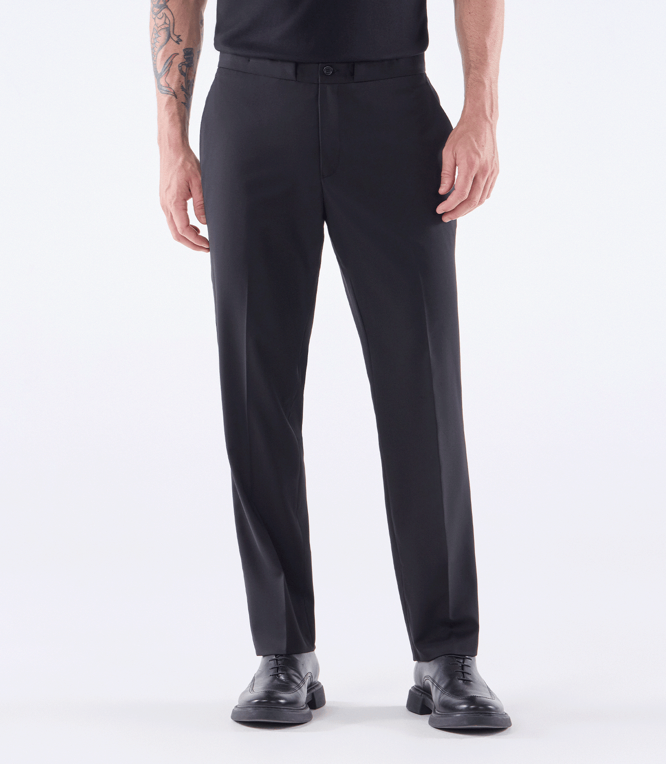 Calça Tailor Air Active Cadarço Super 120s Preto – slide 1