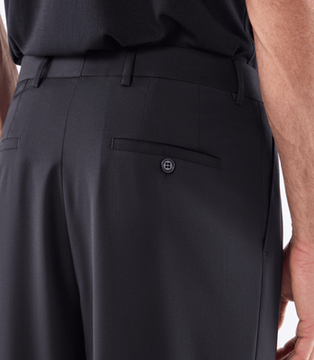 Calça Pregas Tailor Air Super 120s Preto thumbnail 5