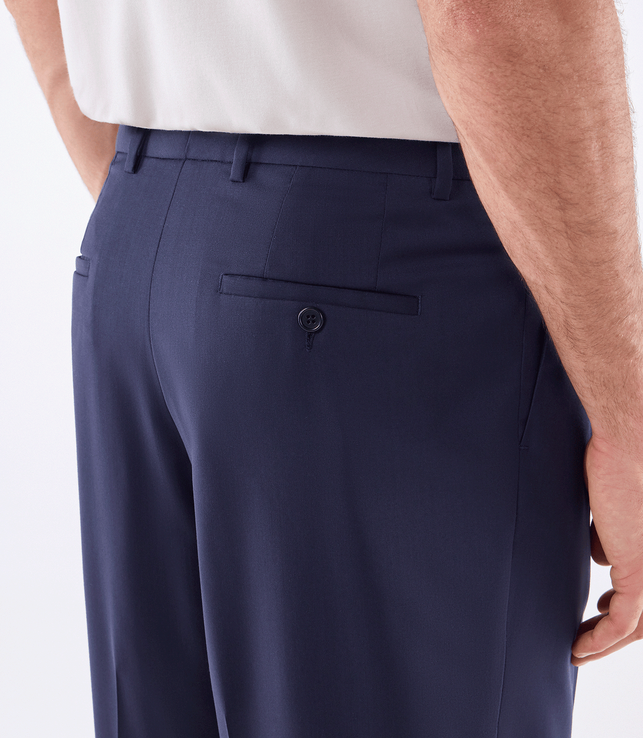 Calça Pregas Tailor Air Super 120s Azul – slide 5