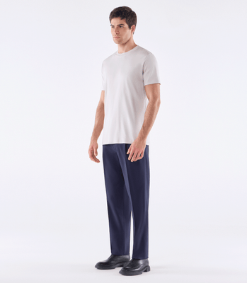 Calça Pregas Tailor Air Super 120s Azul thumbnail 2