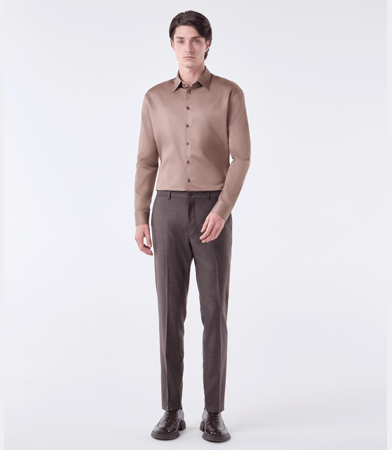 Calça Alfaiataria Super 130s Marrom – slide 2