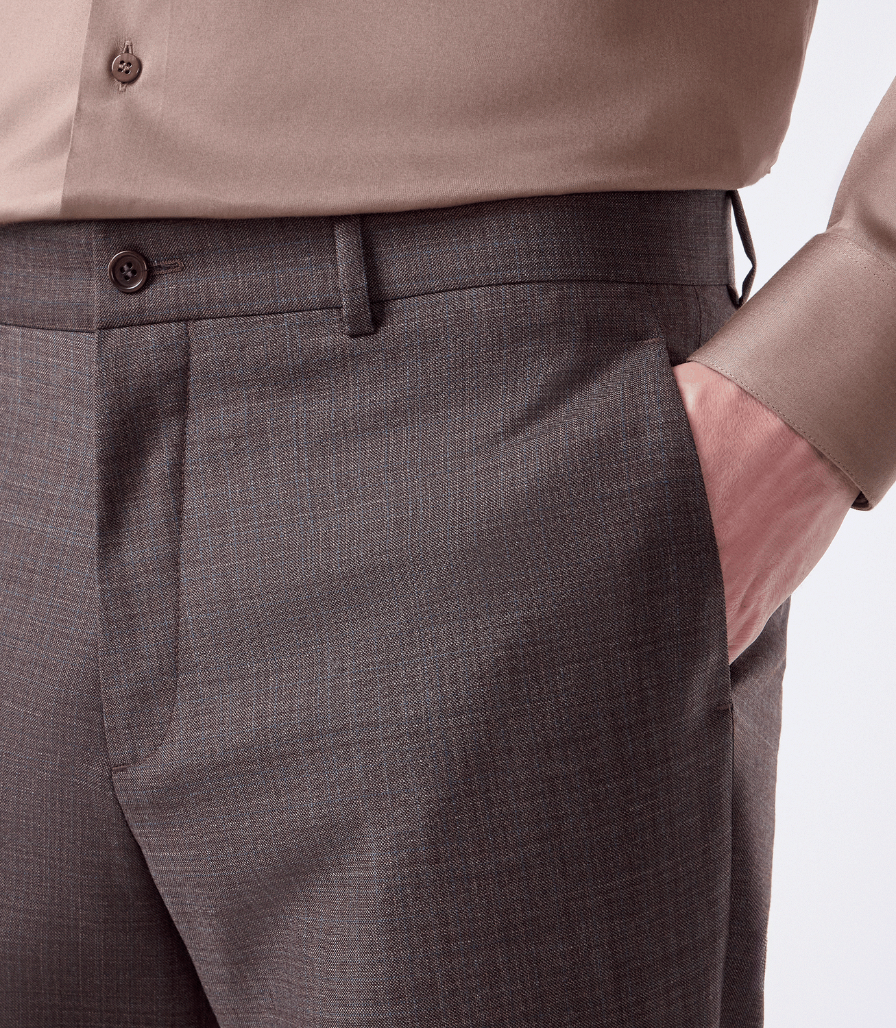 Calça Alfaiataria Super 130s Marrom – slide 4