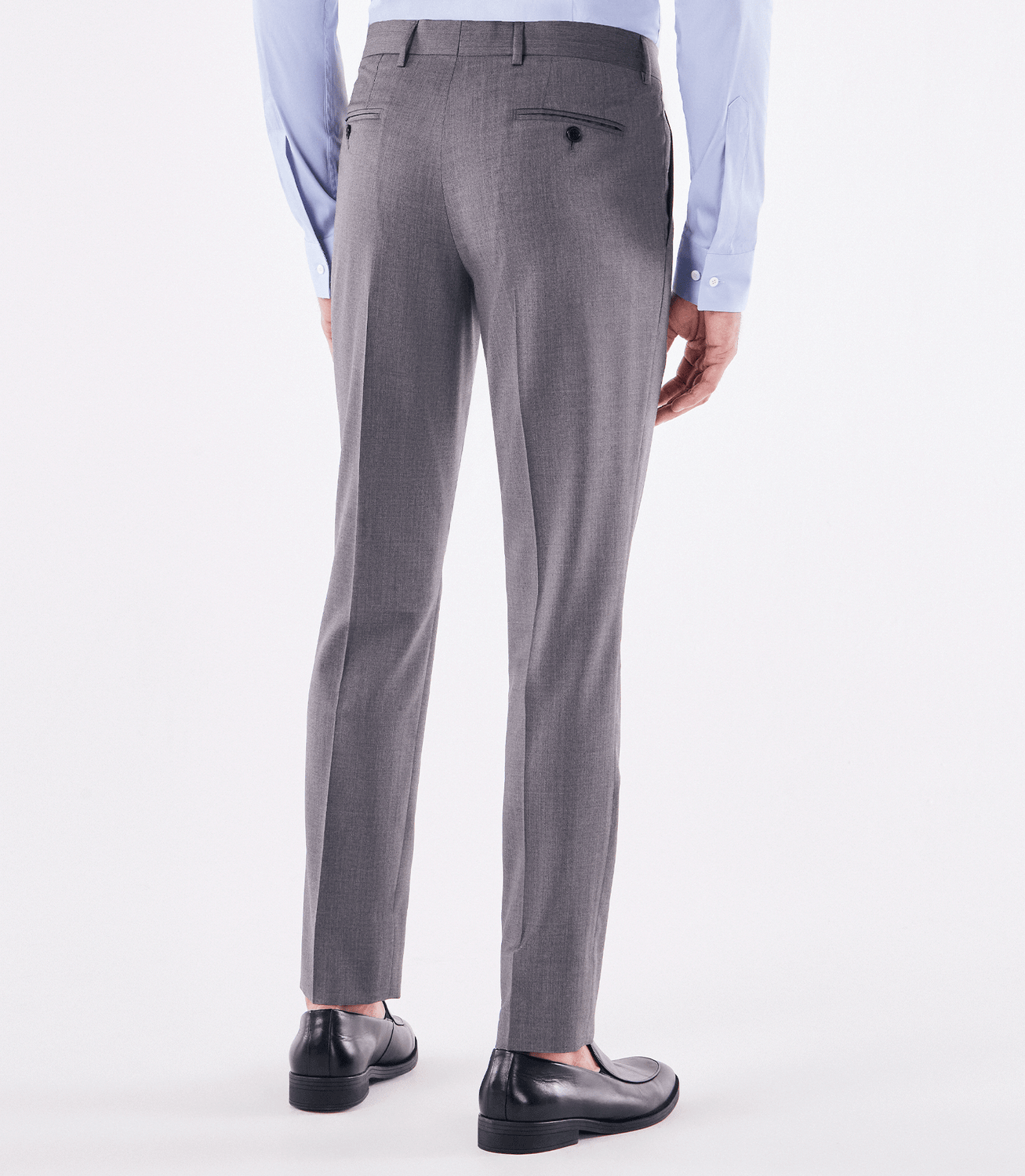 Calça Alfaiataria Lisa Super 120s Cinza – slide 3