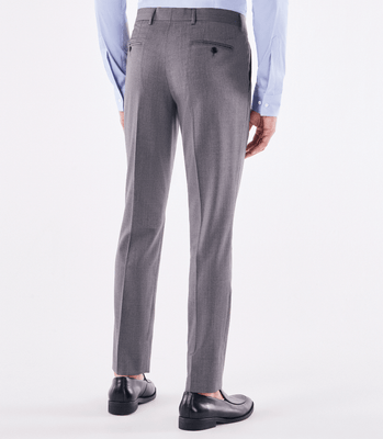 Calça Alfaiataria Lisa Super 120s Cinza thumbnail 3