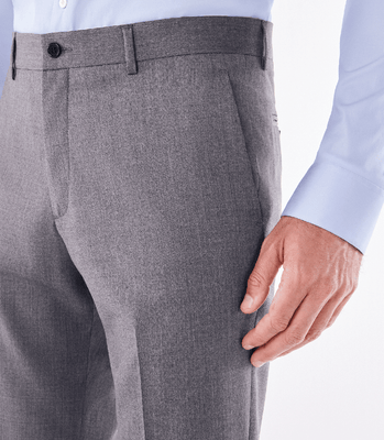 Calça Alfaiataria Lisa Super 120s Cinza thumbnail 4