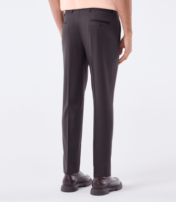 Calça Alfaiataria Lisa Super 120s Marrom thumbnail 3