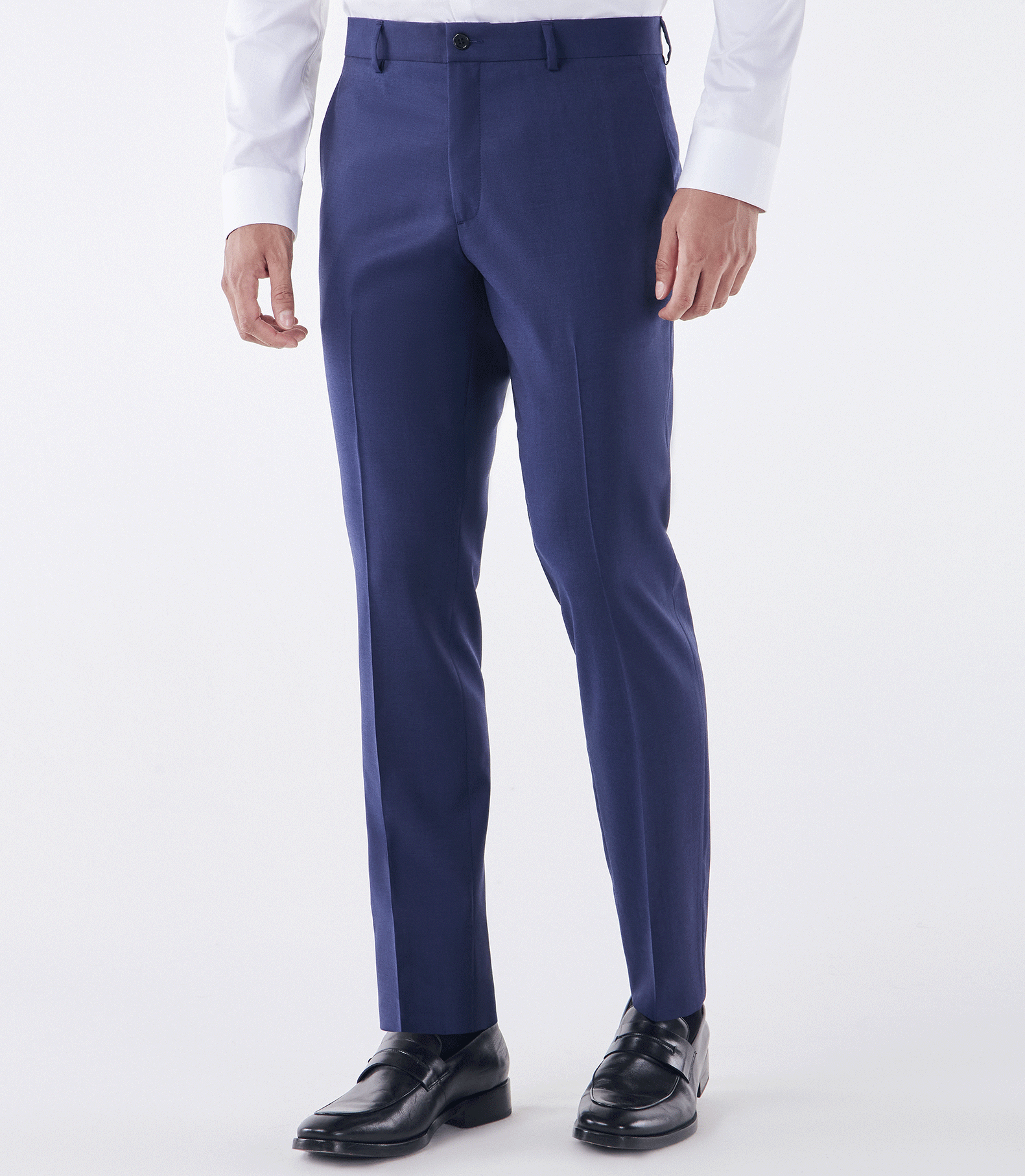 Calça Alfaiataria Lisa Super 120s Azul