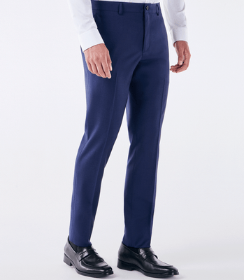 Calça Alfaiataria Lisa Super 120s Azul thumbnail 3