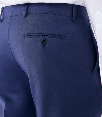 Calça Alfaiataria Lisa Super 120s Azul thumbnail 6