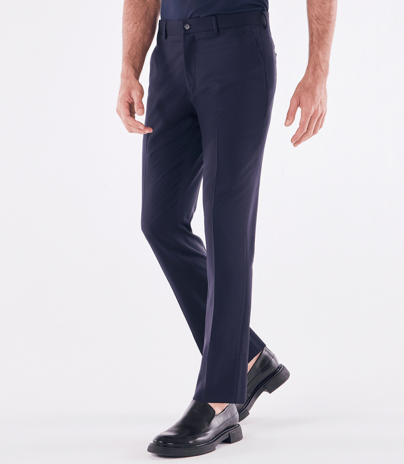 Calça Alfaiataria Lisa Super 120s Azul – slide 1