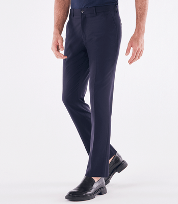 Calça Alfaiataria Lisa Super 120s Azul thumbnail 1