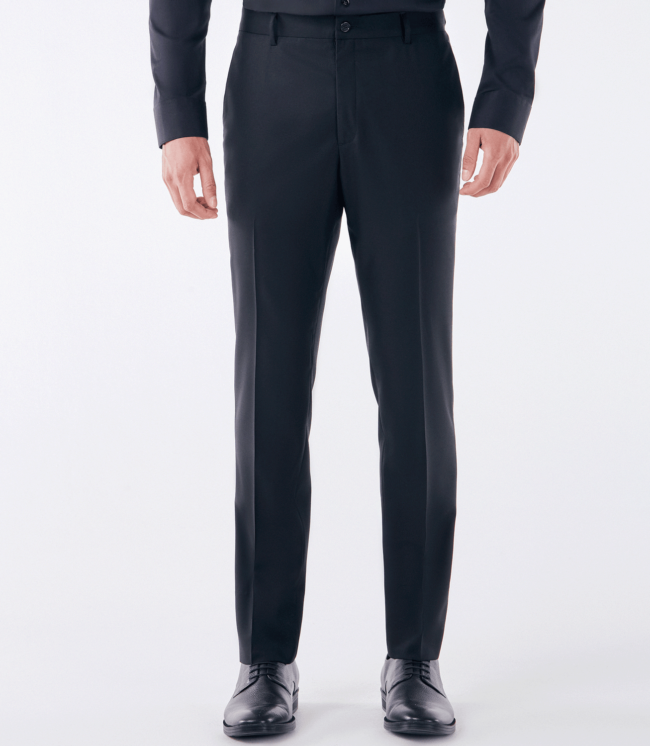 Calça Alfaiataria Lisa Super 120s Preto – slide 1
