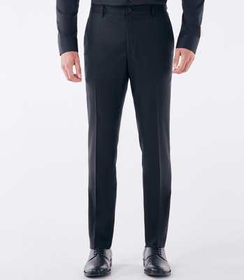Calça Alfaiataria Lisa Super 120s Preto thumbnail 1