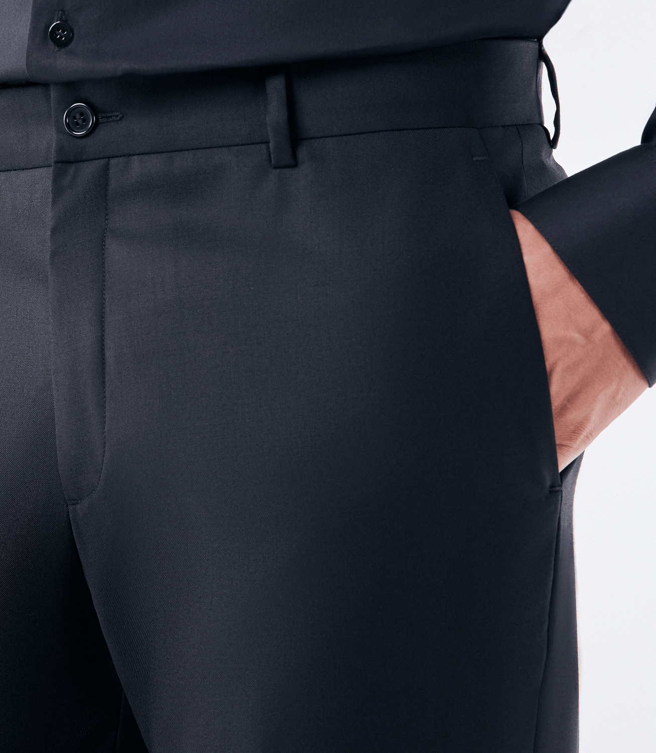 Calça Alfaiataria Lisa Super 120s Preto – slide 5