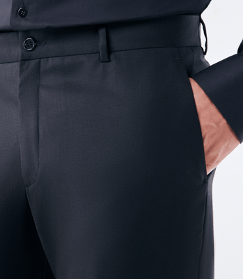 Calça Alfaiataria Lisa Super 120s Preto thumbnail 5