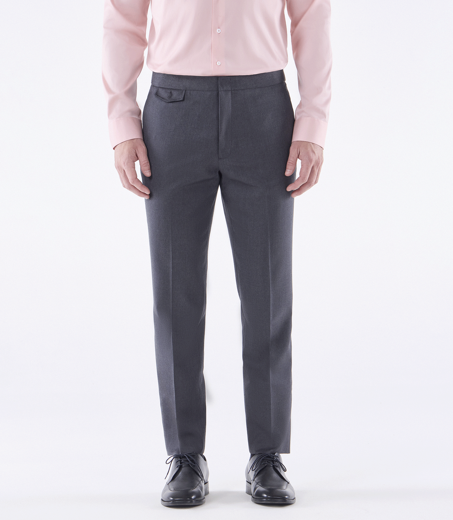 Calça Tailor Air Cós Invertido Super 120s Cinza