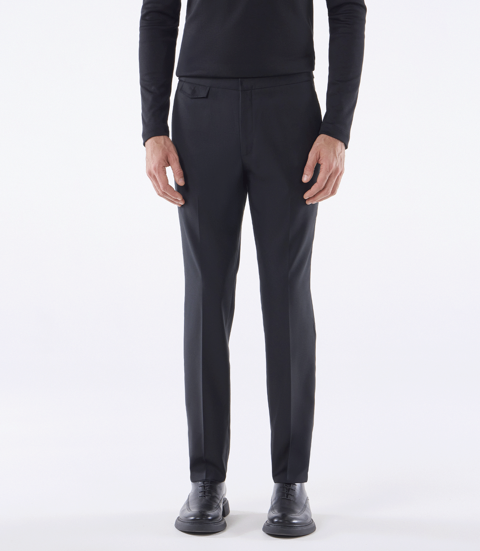 Calça Tailor Air Cós Invertido Super 120s Preto