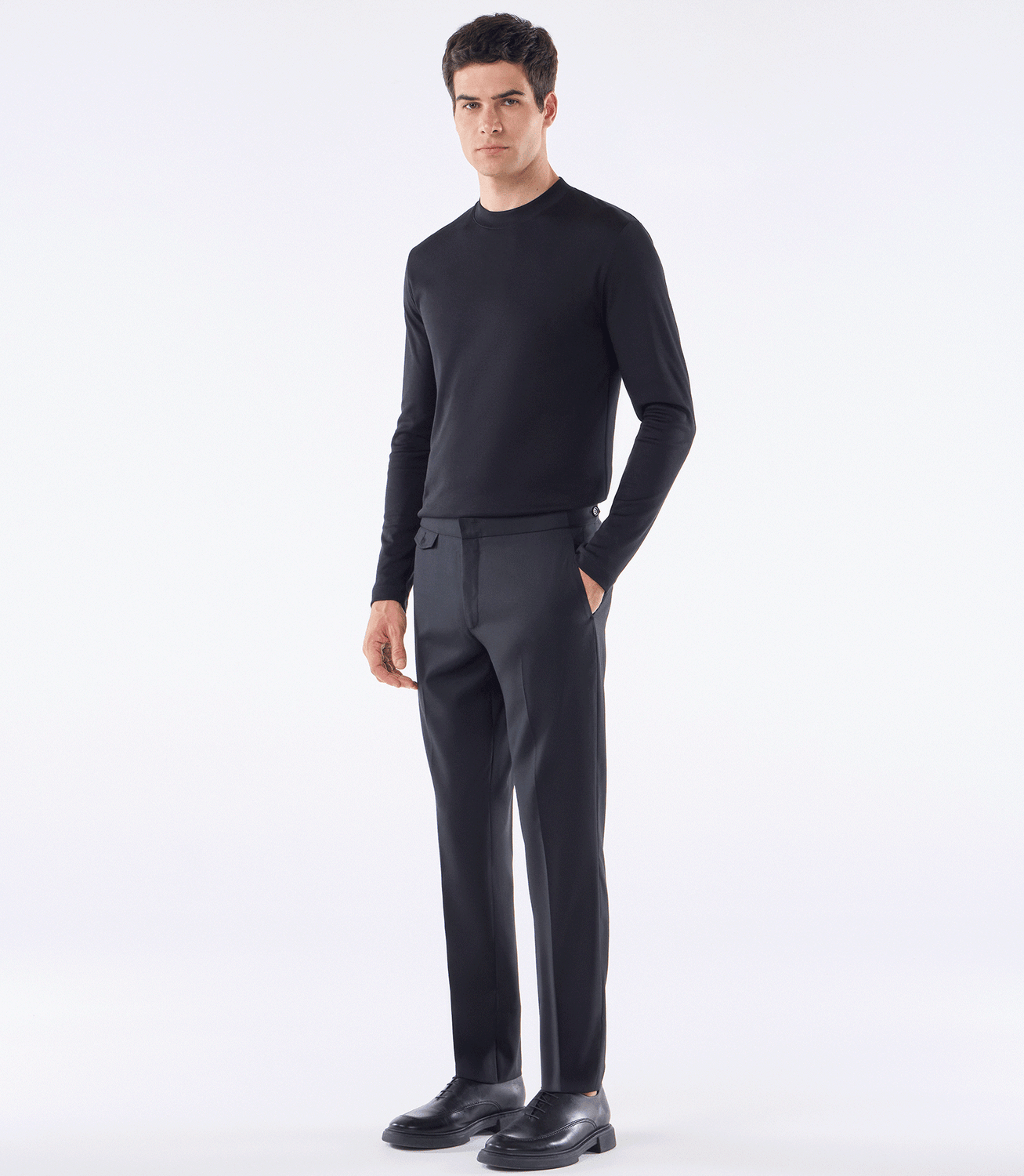 Calça Tailor Air Cós Invertido Super 120s Preto – slide 2