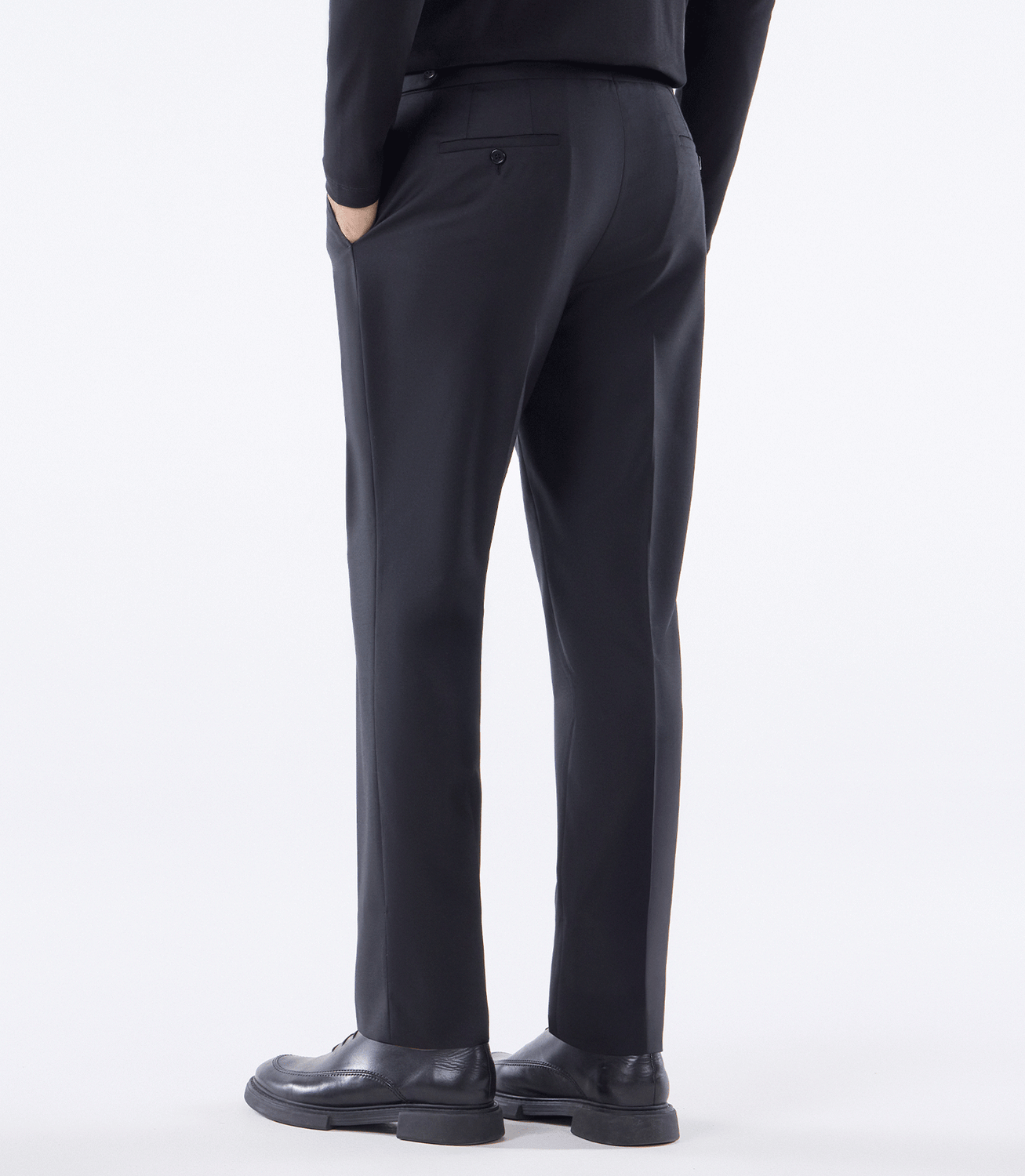 Calça Tailor Air Cós Invertido Super 120s Preto – slide 3