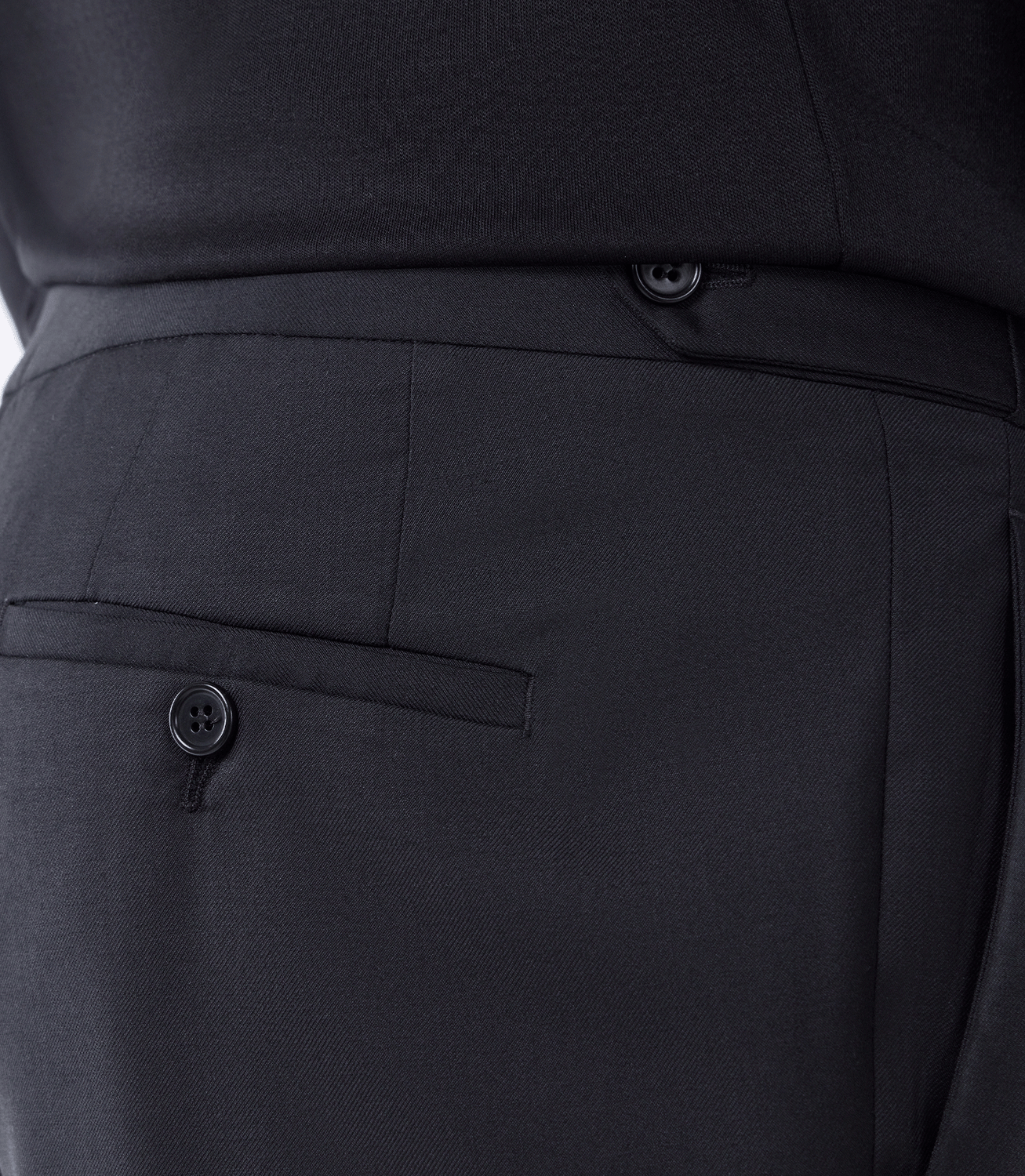 Calça Tailor Air Cós Invertido Super 120s Preto – slide 6