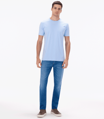 Calça Jeans Delavê Azul thumbnail 2