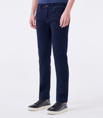 Calça Jeans Dark Deep Blue Dirty Azul thumbnail 1