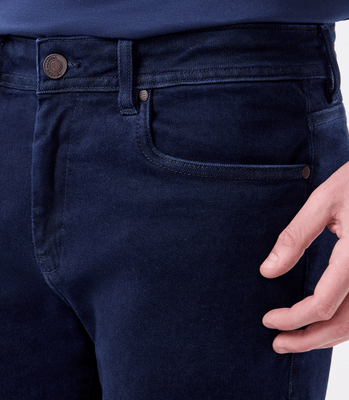 Calça Jeans Dark Deep Blue Dirty Azul thumbnail 4