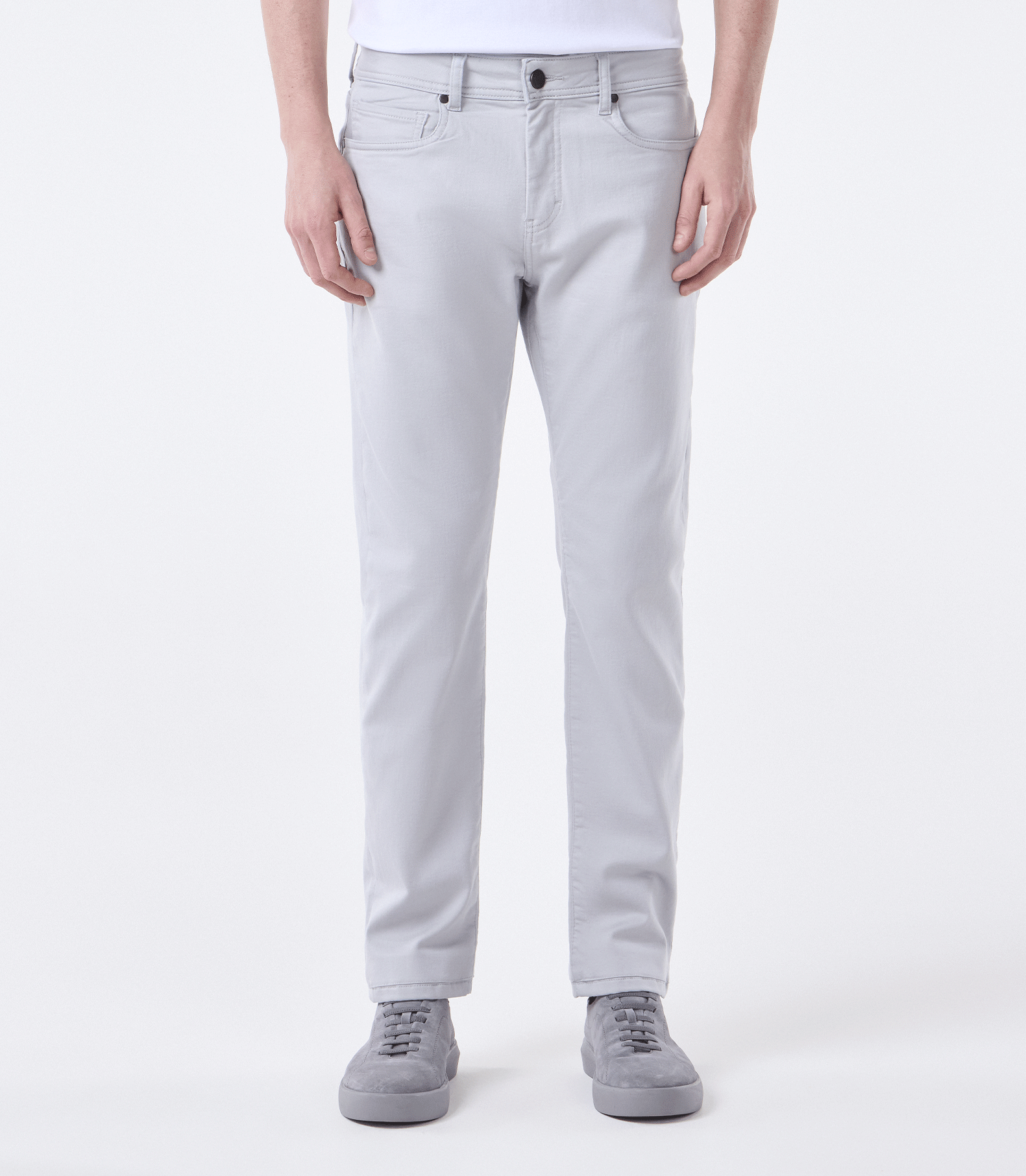 Calça Jeans Moletom Homemeeting Skinny Color CINZA JEA CNZ CL