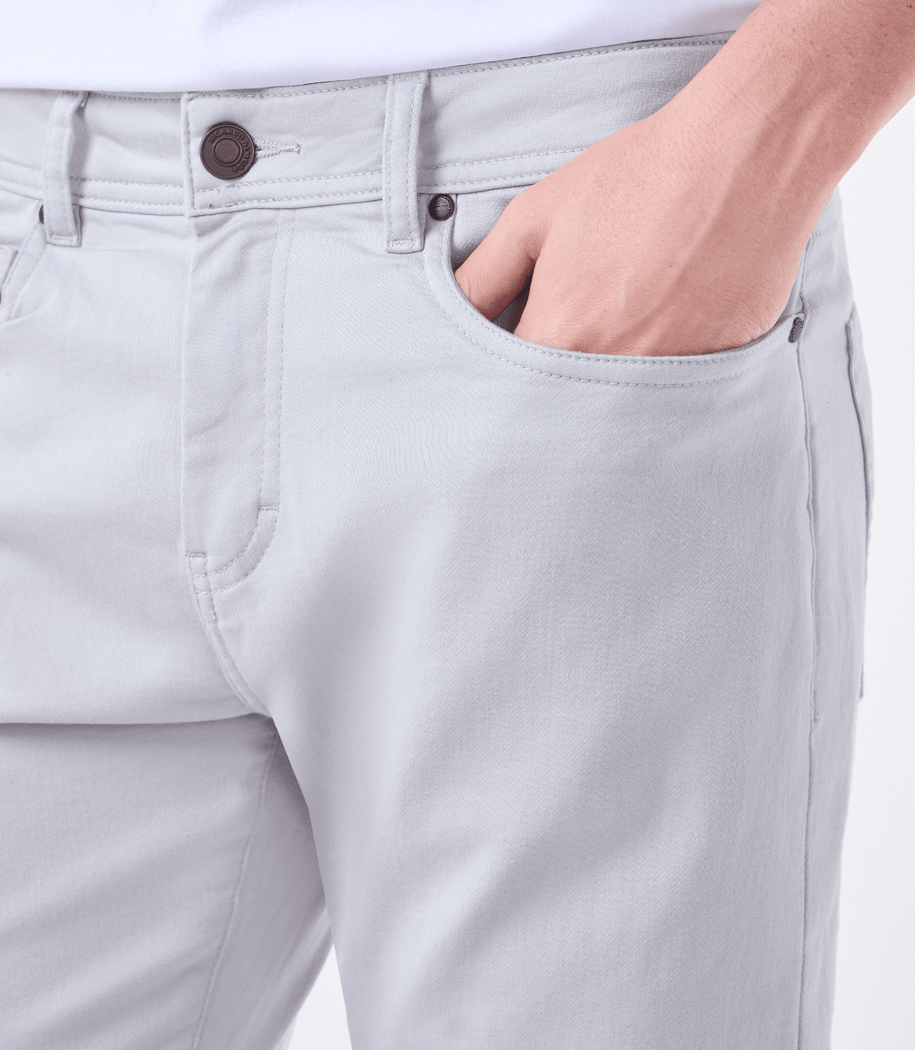 Calça Jeans Moletom Homemeeting Skinny Color CINZA JEA CNZ CL – slide 4