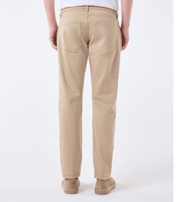 Calça Jeans Moletom Homemeeting Skinny Color Bege thumbnail 3