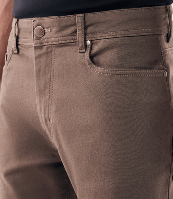 Calça Jeans Moletom Homemeeting Skinny Color Kaki thumbnail 5