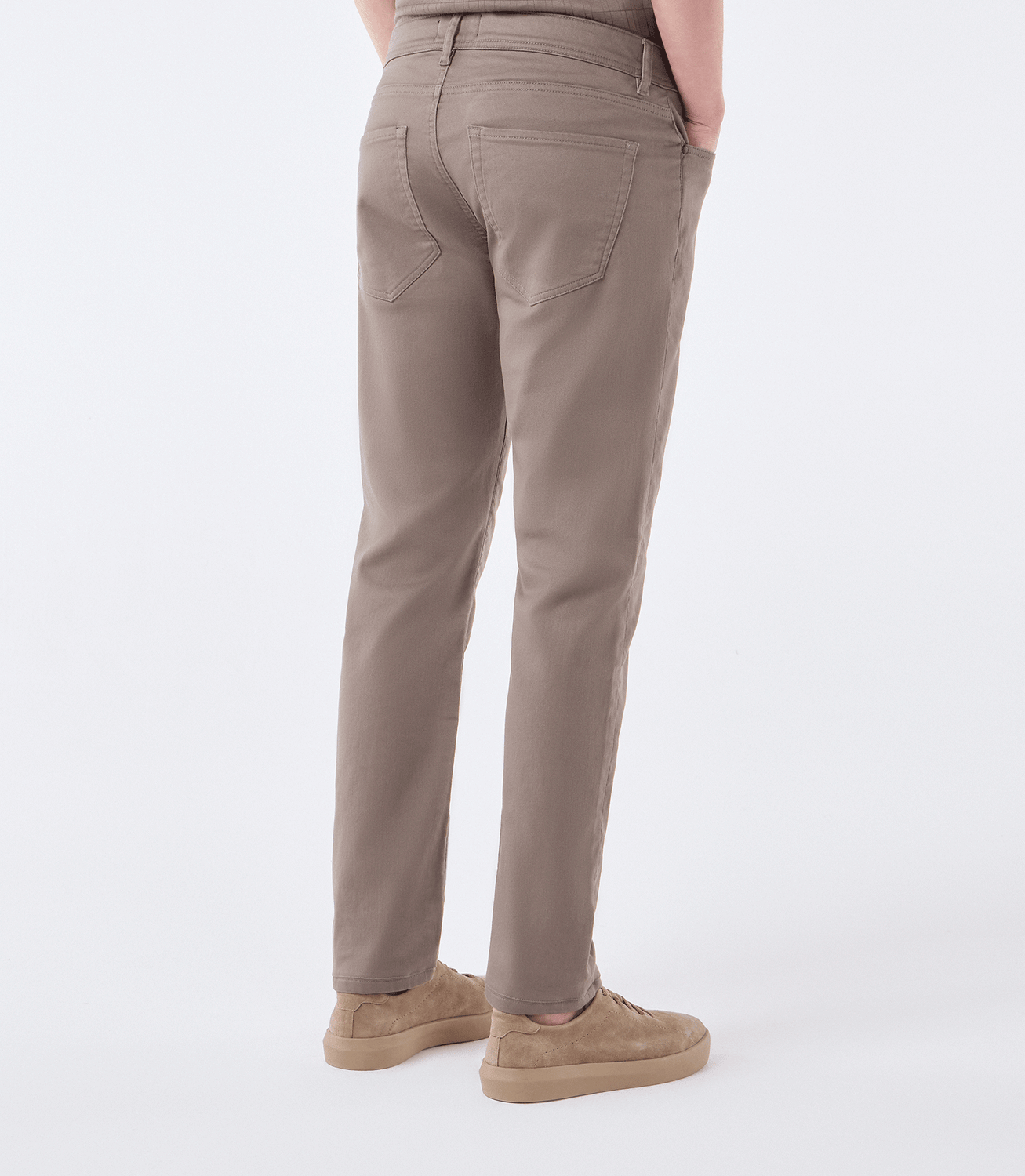 Calça Jeans Moletom Homemeeting Skinny Color Marrom – slide 3